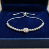 925 Sterling Silver Adjustable Spiral Bead Bracelet