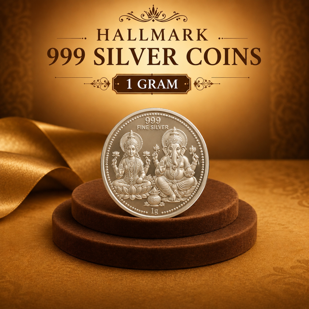 999 hallmark silver coin 1 gram