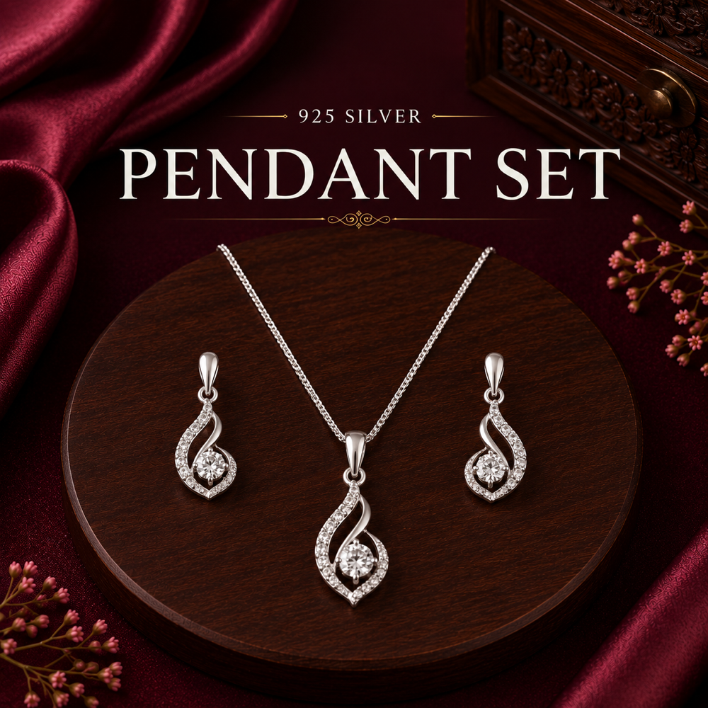 Hallmark 925 sterling silver women's pendant sets collection
