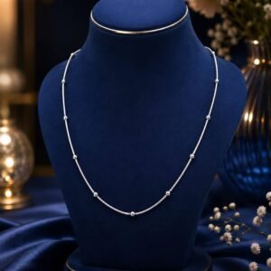 925 silver ladies dot chain