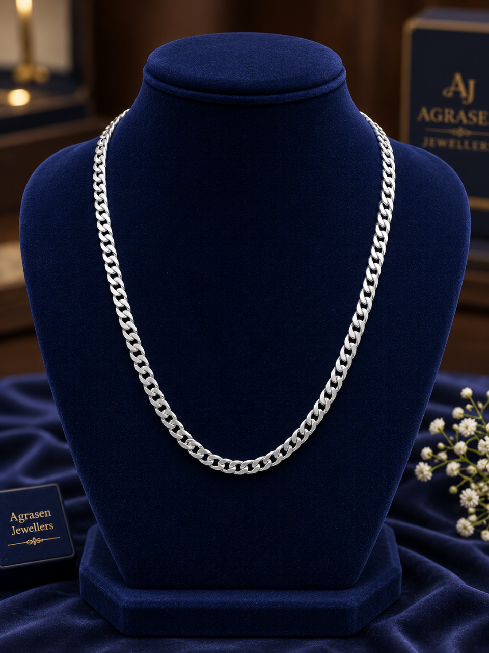 925 SILVER CURB CHAIN FOR MEN