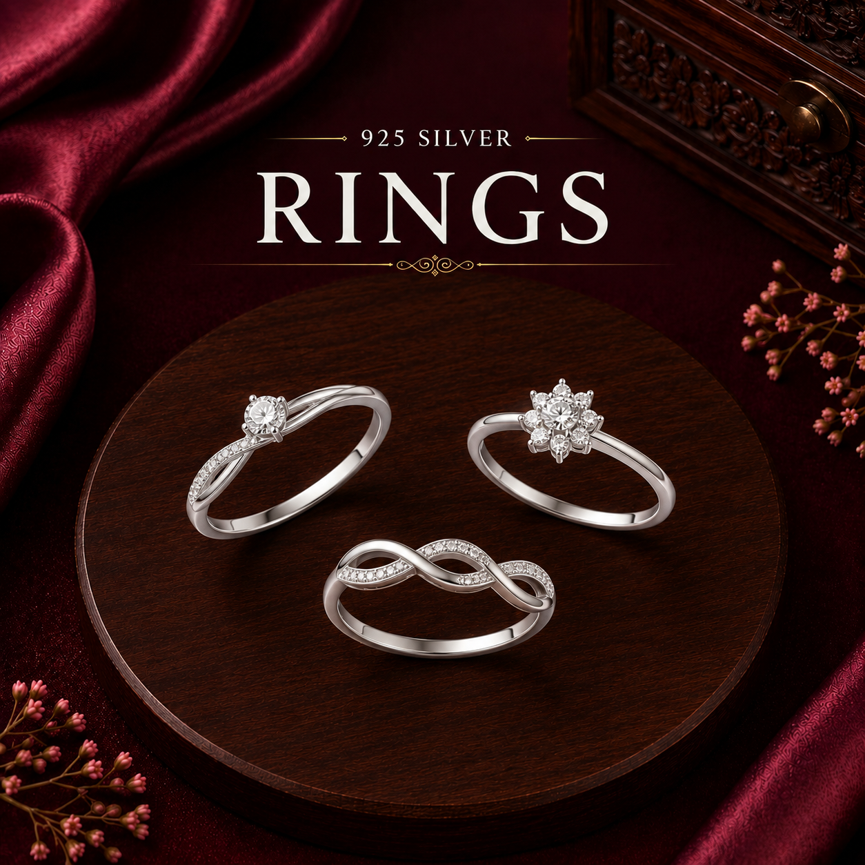 925 siolver rings for women