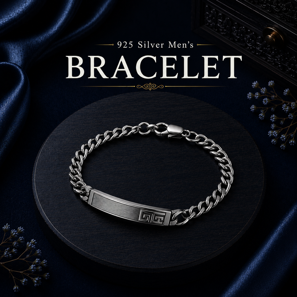 Hallmark 925 sterling silver men;s bracelet collection
