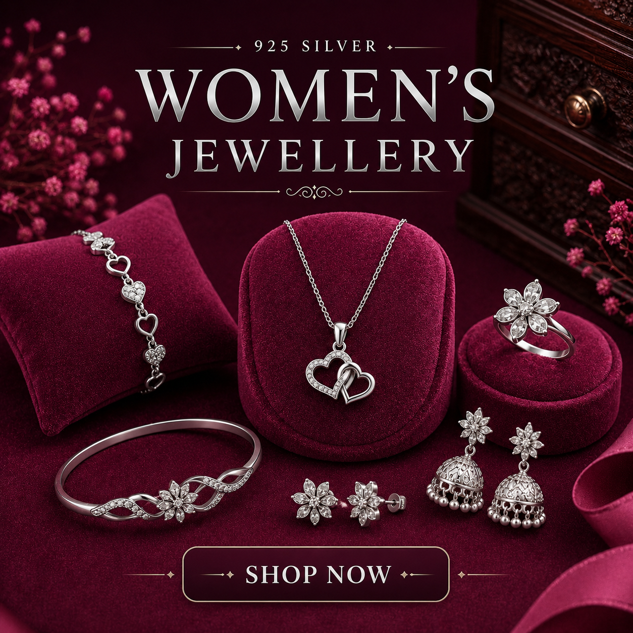 925 silver womens jewellery