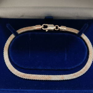 925 Silver designer mesh chain bracelet