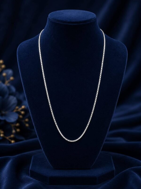 925 silver box chain for men