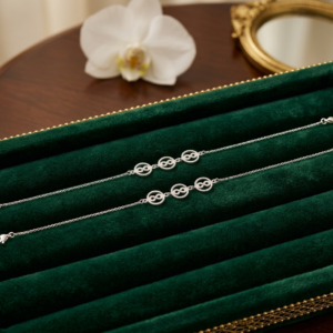 925 Hallmarked Silver Modern Infinity Payal  Pair