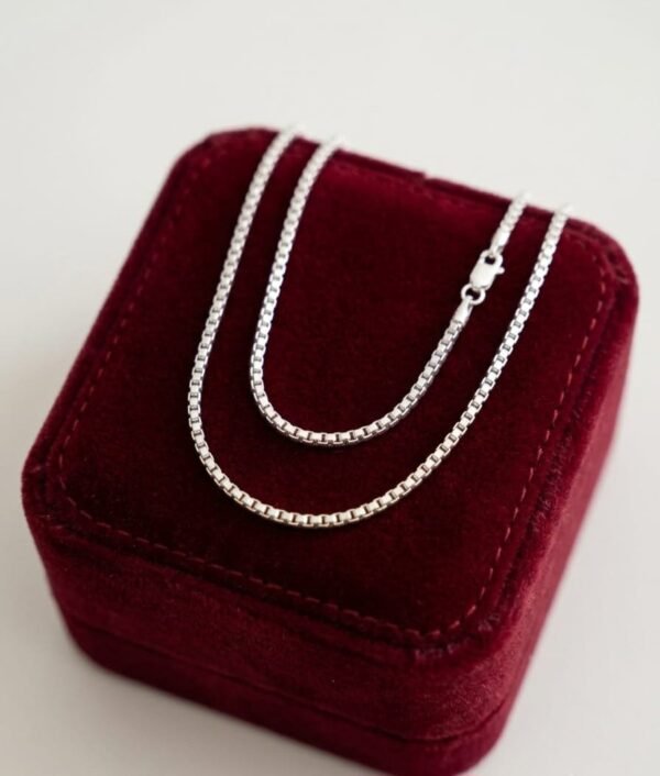 925 Silver Sleek Box Chain for women