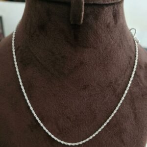 925 Silver Classic Twist Chain for women