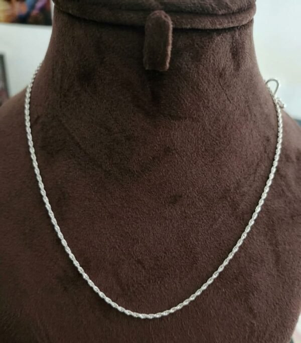 925 Silver Classic Twist Chain for women