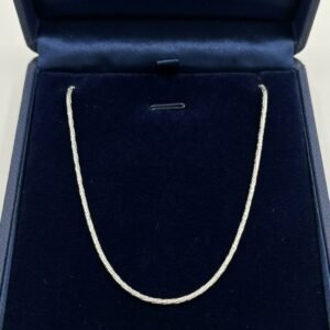 925 Silver Diamond cut Rope Chain for women