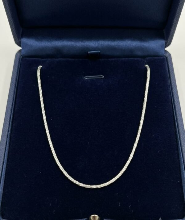 925 Silver Diamond cut Rope Chain for women