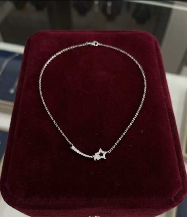 925 Silver Shooting Star Pendant with Chain for women