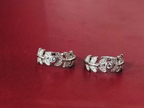 925 Silver Leaf Adjustable Toe Rings (pair) for women