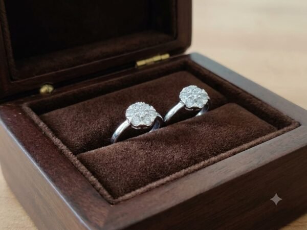 925 Silver Floral Toe Rings (pair) for women