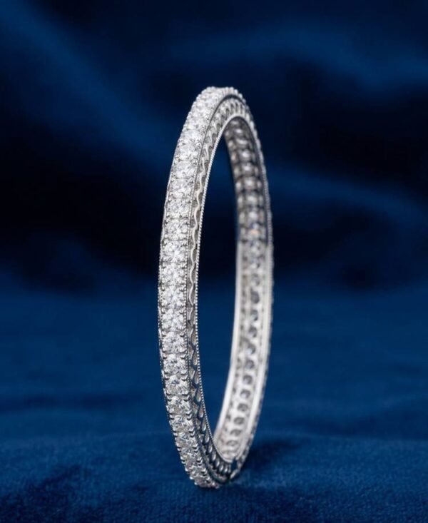 925 Silver Single Bangle for women
